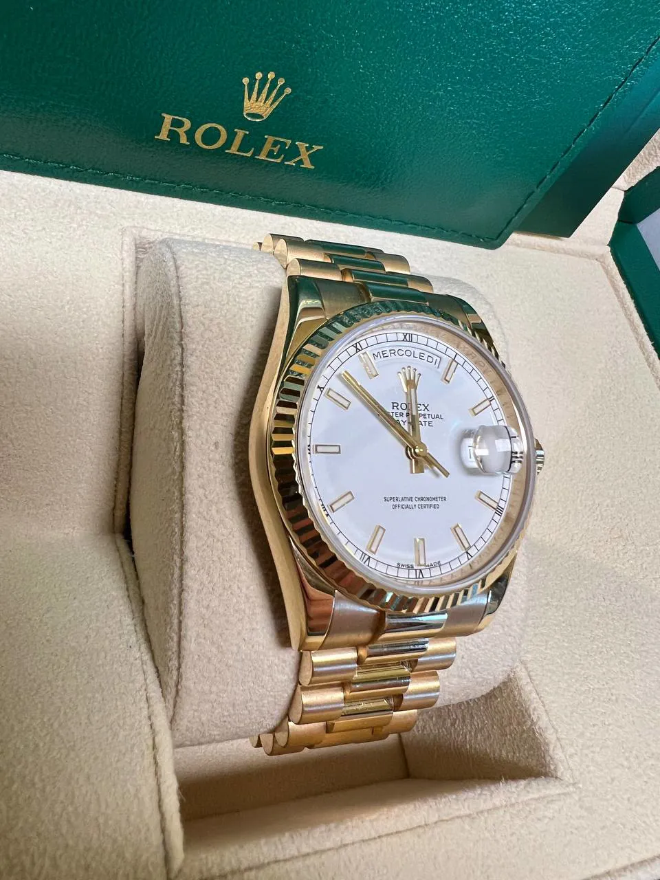 Rolex Day-Date 36 118238-0061 36mm Yellow gold Ivory 6