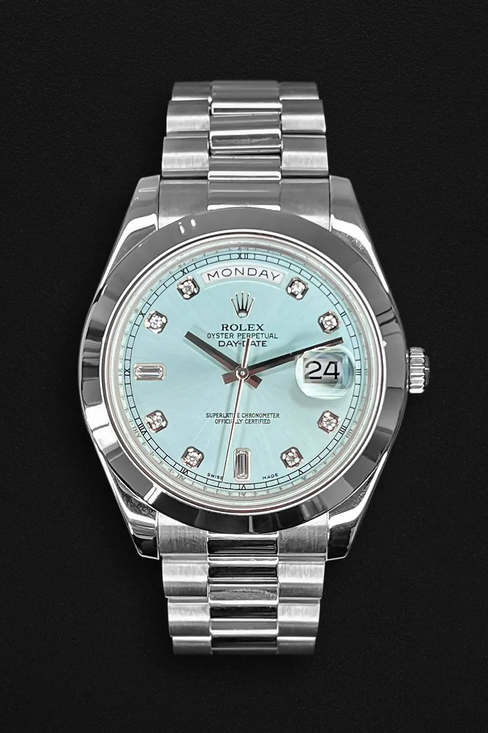 Rolex Day-Date II 218206 41mm Platinum Blue