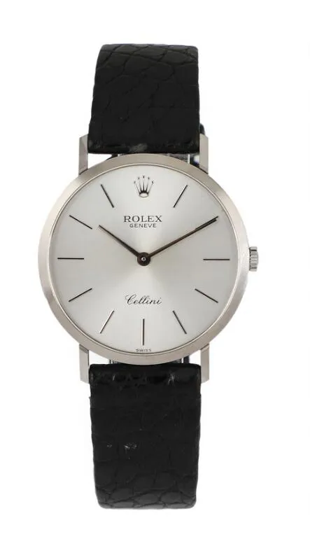 Rolex Cellini 4112 32mm Yellow gold Silver