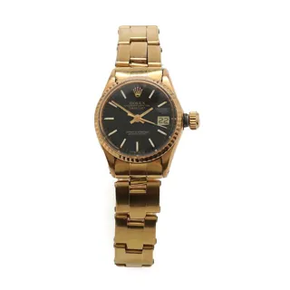 Rolex Oyster Perpetual Date 6517 Yellow gold Black