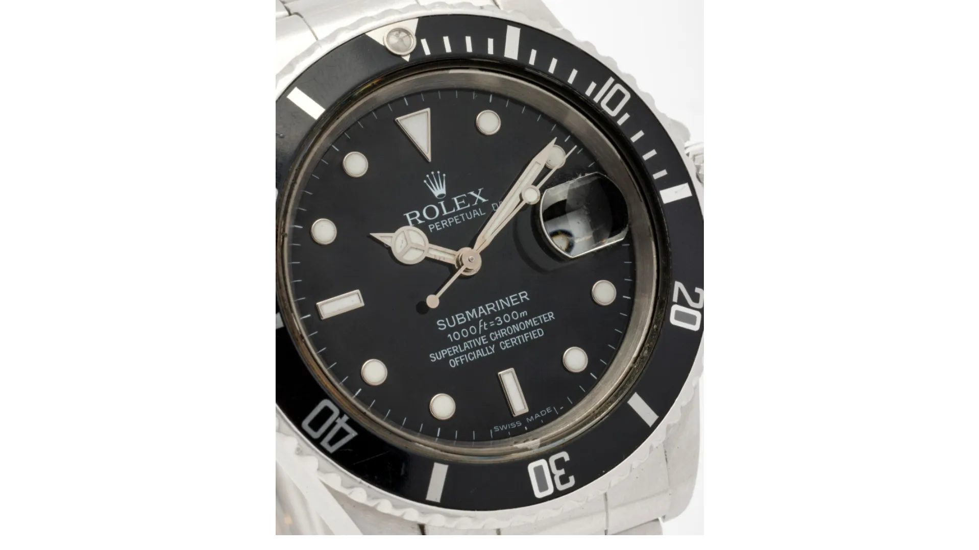 Rolex Submariner 16610 40mm Stainless steel and Aluminium Black 3