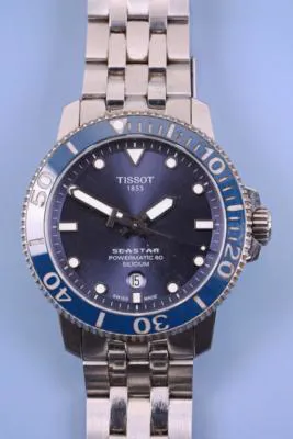 Tissot Powermatic 43mm Stainless steel Blue