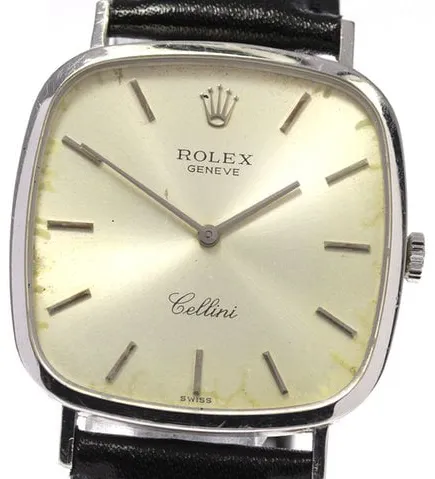 Rolex Cellini 4114 30mm White gold Silver