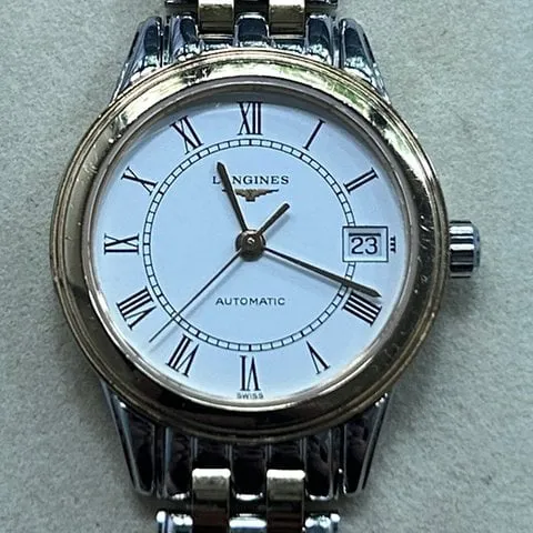 Longines Flagship L4.274.3 26mm Yellow gold and Stainless steel White