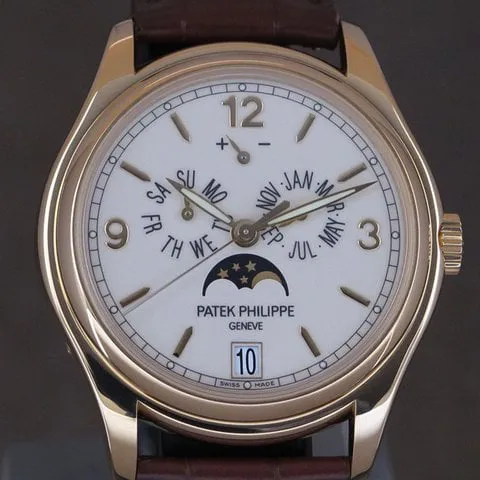 Patek Philippe Annual Calendar 5146J-001 39mm Yellow gold Beige