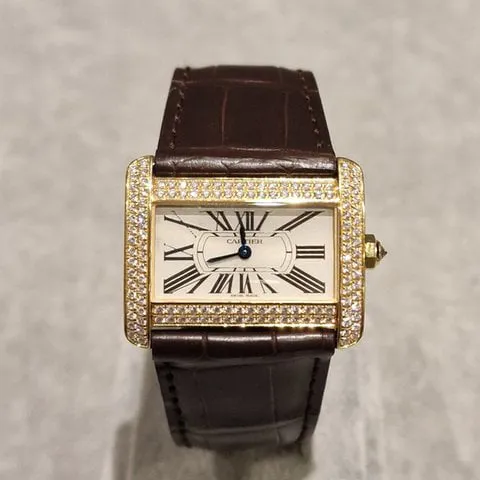 Cartier Tank 2601 31mm Yellow gold White