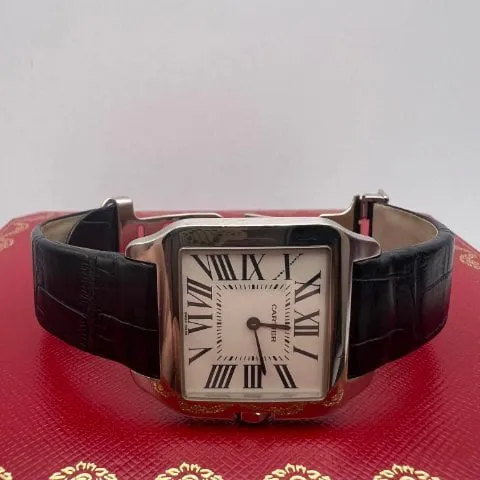 Cartier Santos W2009451 30mm White gold Silver