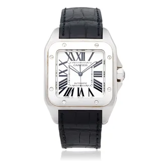 Cartier Santos 100 2656 Stainless steel White