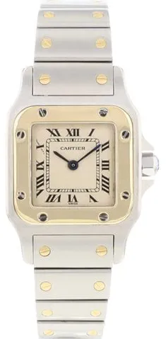 Cartier Santos Galbée 1057930 24mm Yellow gold and Stainless steel Champagne