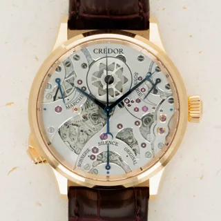 Credor Spring Drive Sonnerie GBLQ998 Rose gold Skeletonized