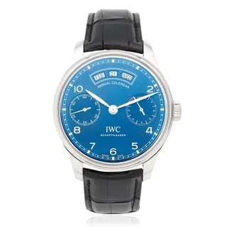 IWC Portugieser IW503502 Stainless steel Blue