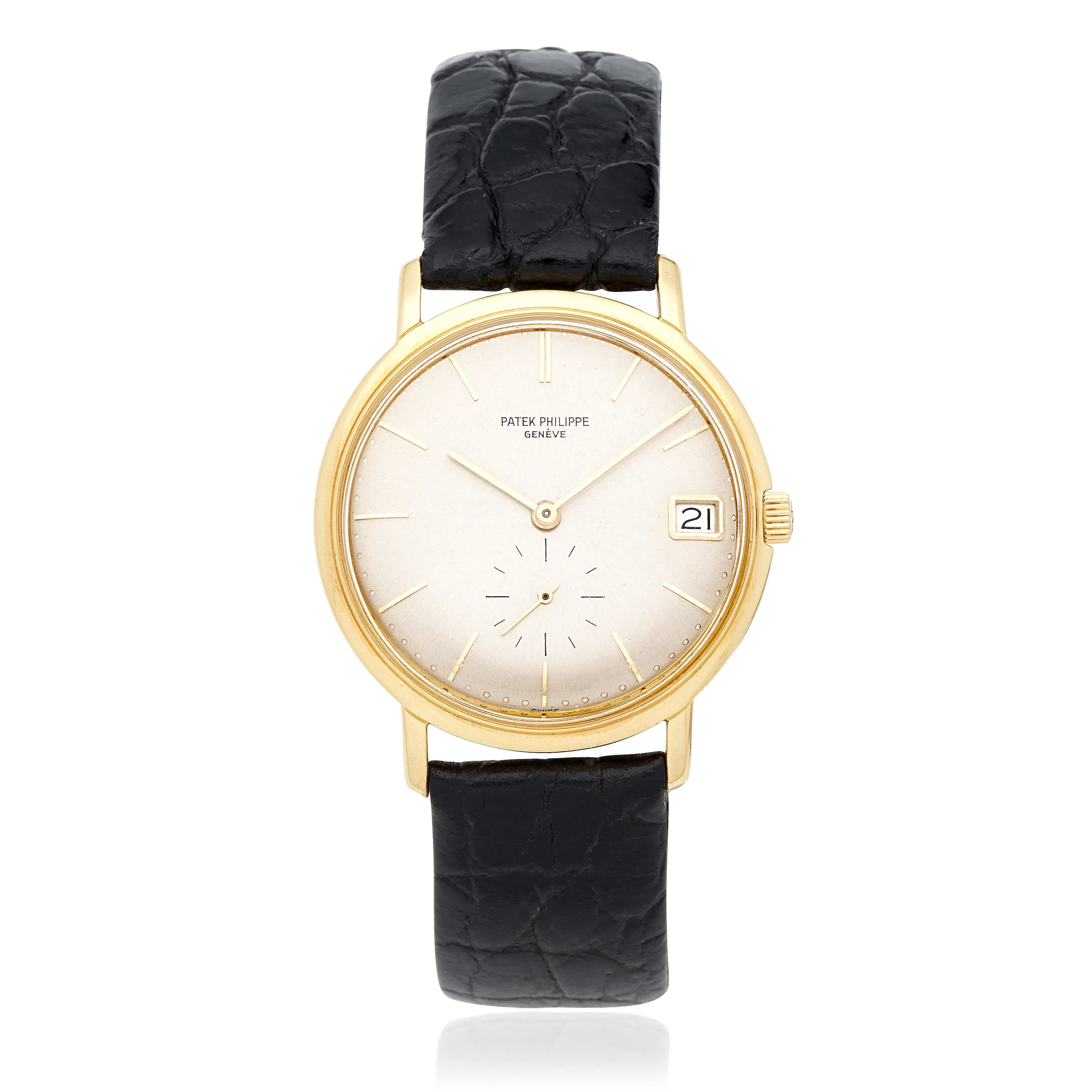 Patek Philippe Calatrava 3445 35mm Yellow gold Silver