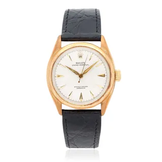 Rolex Oyster Perpetual 6084 14k yellow gold Silver