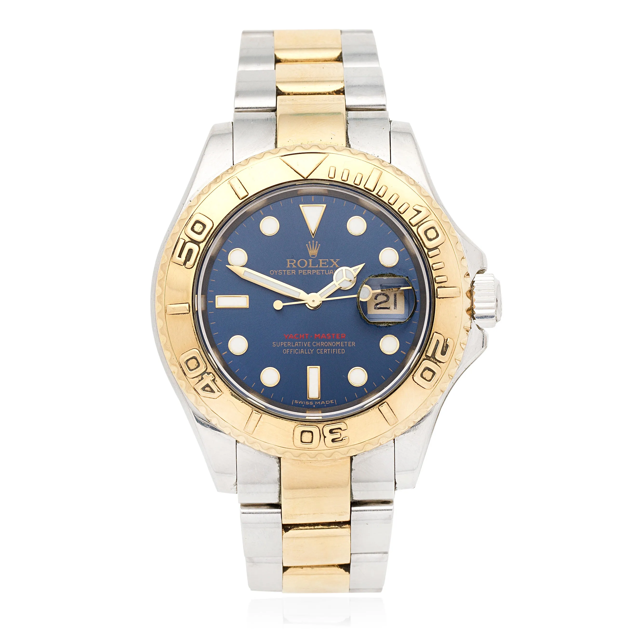 Rolex Yacht-Master 40 16623 40mm Yellow gold and stainless steel Blue