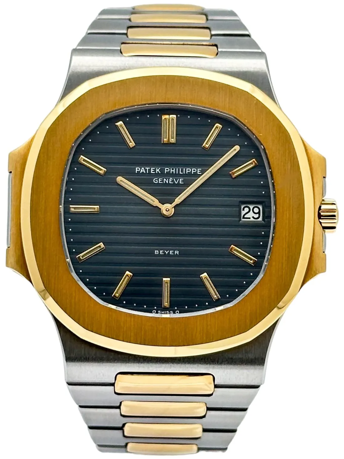 Patek Philippe Nautilus 3700/011 42mm Yellow gold and Stainless steel Black