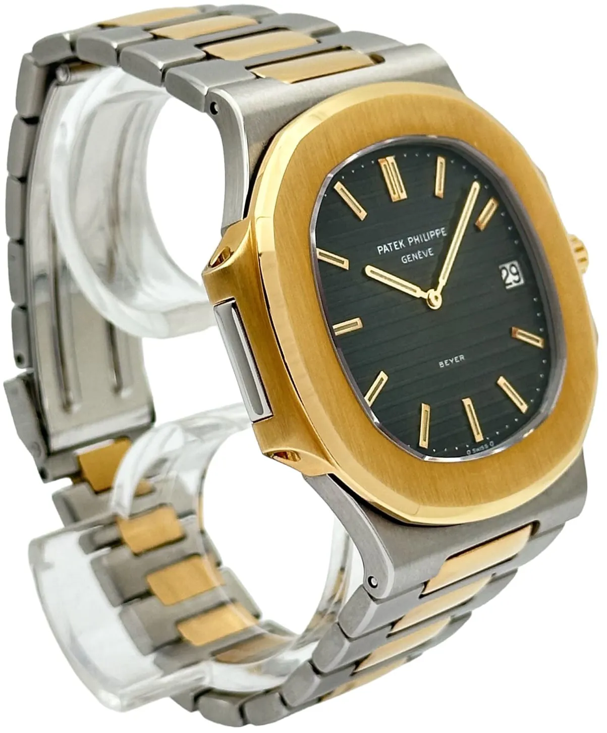 Patek Philippe Nautilus 3700/011 42mm Yellow gold and Stainless steel Black 1