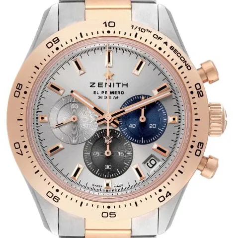 Zenith Chronomaster Sport 51.3100.3600/69.M3100 41mm Yellow gold and Stainless steel Silver