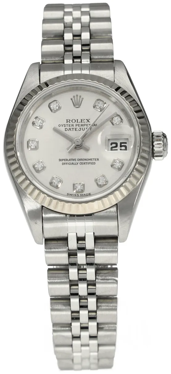 Rolex Lady-Datejust 79174 26mm White gold and Stainless steel Silver