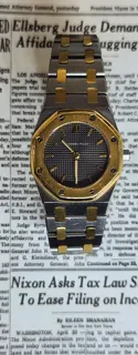 Audemars Piguet Royal Oak 66270 Yellow gold and Stainless steel Gray