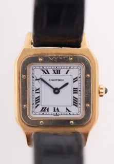 Cartier Santos Dumont Yellow gold White