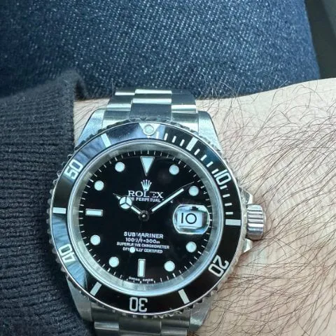 Rolex Submariner 16610 40mm Stainless steel Black