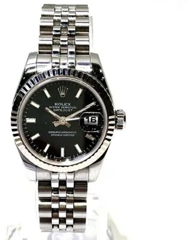 Rolex Lady-Datejust 179174 25.4mm Yellow gold and Stainless steel Black