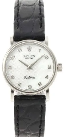 Rolex Cellini 6110 25mm White gold White