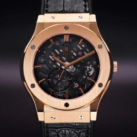 Hublot Classic Fusion 515.OX.0180.LR 45mm Rose gold Transparent