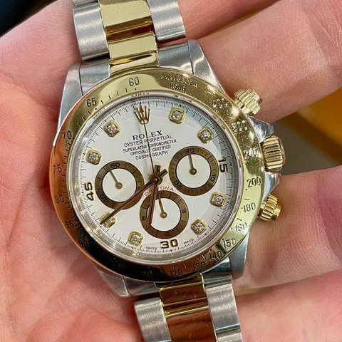 Rolex Daytona 16523 40mm Yellow gold and Stainless steel White