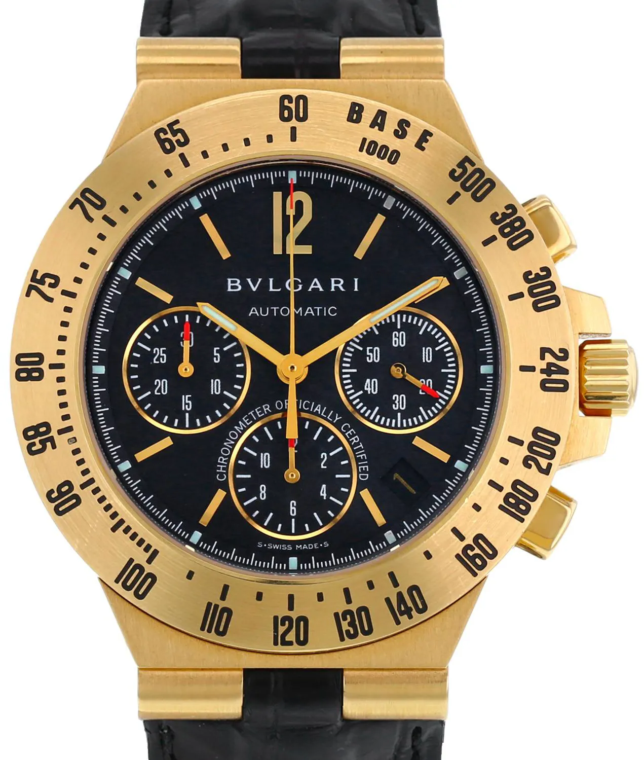 Bulgari Diagono CH40GTA 40mm Yellow gold Black