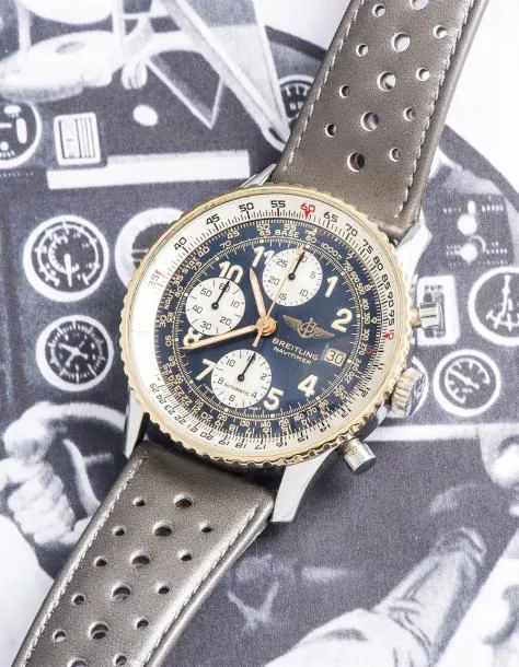 Breitling Navitimer 81610 42mm Yellow gold Black and white