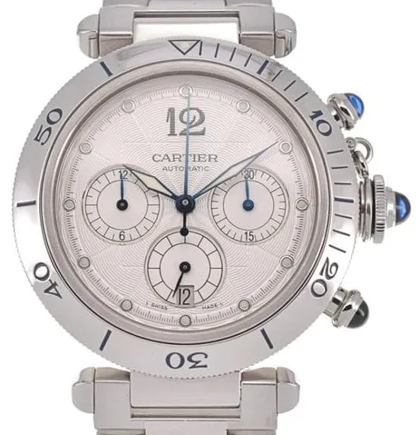 Cartier Pasha w31030H3 38mm Steel Silver