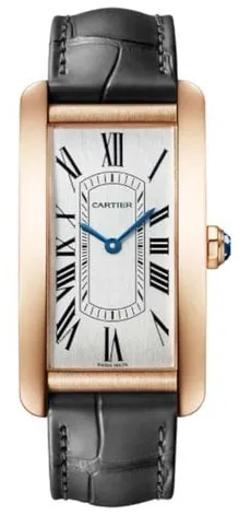 Cartier Tank Américaine WGTA0134 44.5mm Rose gold Silver