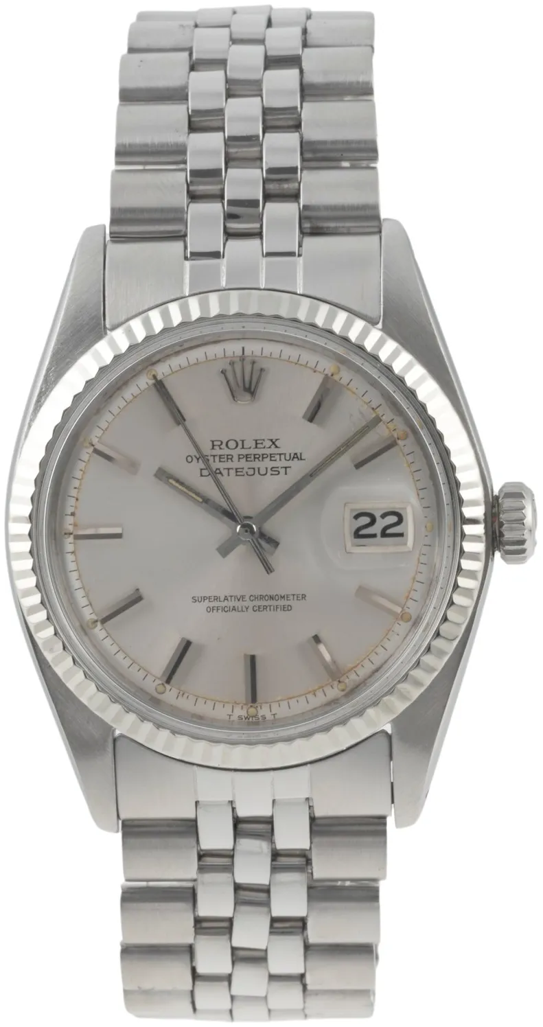 Rolex Datejust 1601 36mm White gold and Stainless steel Silver