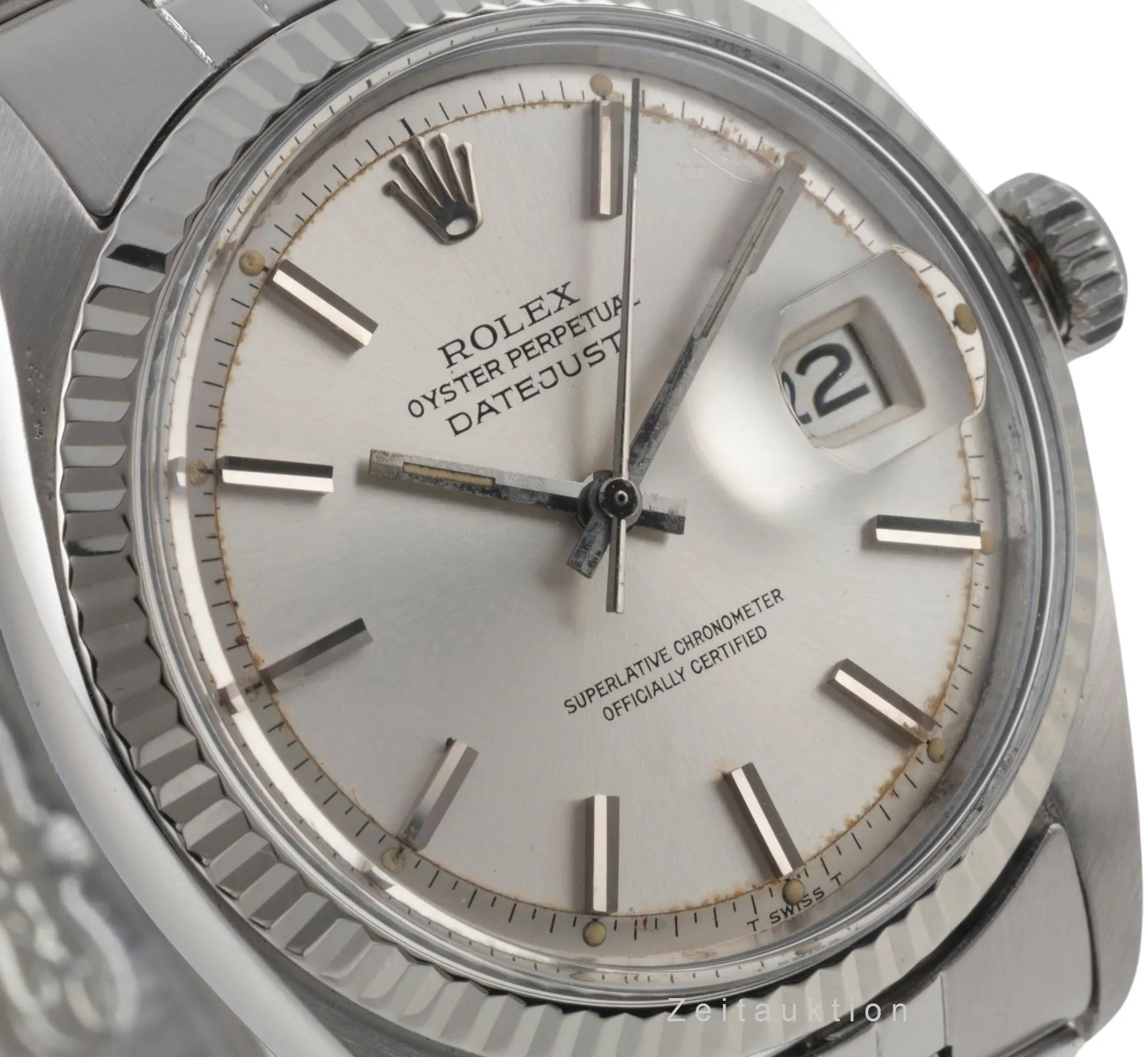 Rolex Datejust 1601 36mm White gold and Stainless steel Silver 10