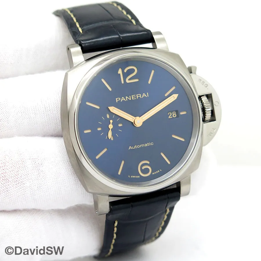 Panerai Luminor Due PAM 00927 42mm Titanium Blue