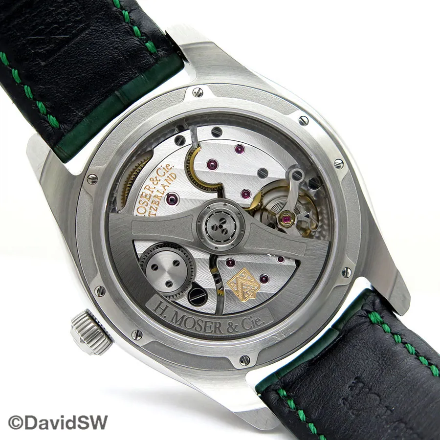 H. Moser & Cie. Pioneer 3200-1202 43mm Stainless steel Green 3