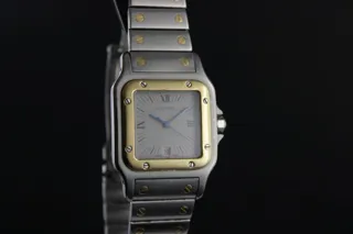 Cartier Santos Galbée 187901 Yellow gold and Stainless steel Cream