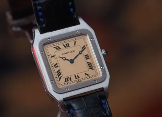 Cartier Santos 15751 Platinum Salmon