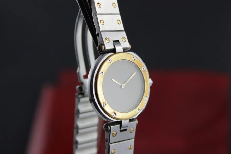 Cartier Santos 8191 27mm Yellow gold and Stainless steel Gray 1