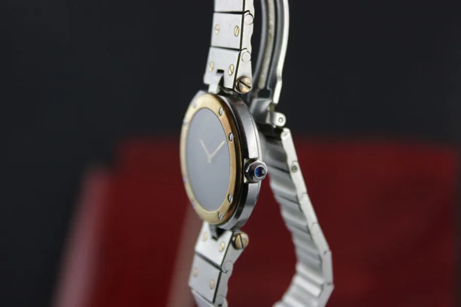 Cartier Santos 8191 27mm Yellow gold and Stainless steel Gray 2