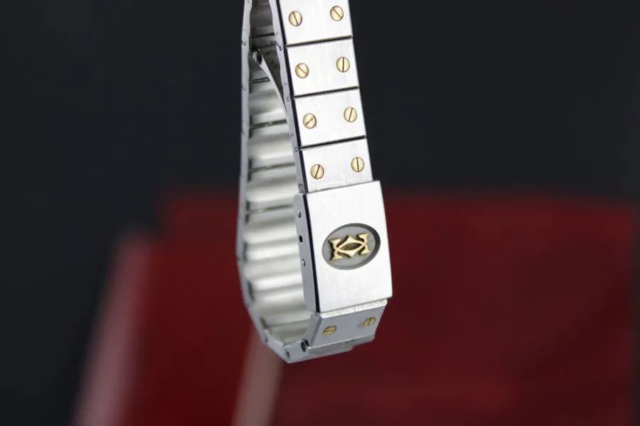 Cartier Santos 8191 27mm Yellow gold and Stainless steel Gray 4