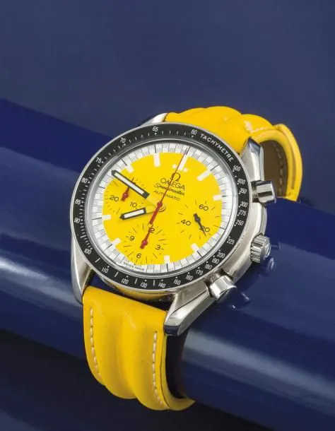 Omega Speedmaster Reduced 3810.12.40 39mm Stainless steel Yellow