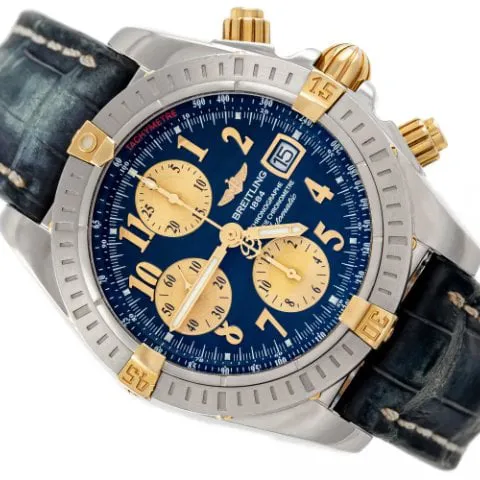 Breitling Chronomat B13356 44mm Yellow gold and Stainless steel Blue