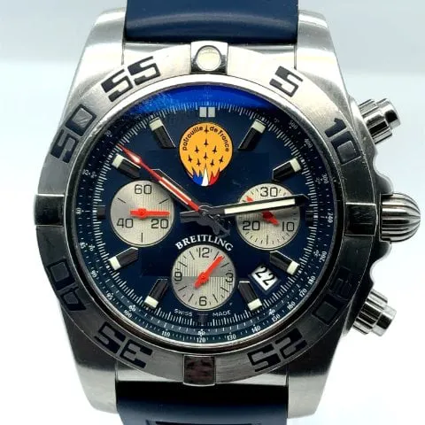 Breitling Chronomat AB0110 44mm Steel Blue