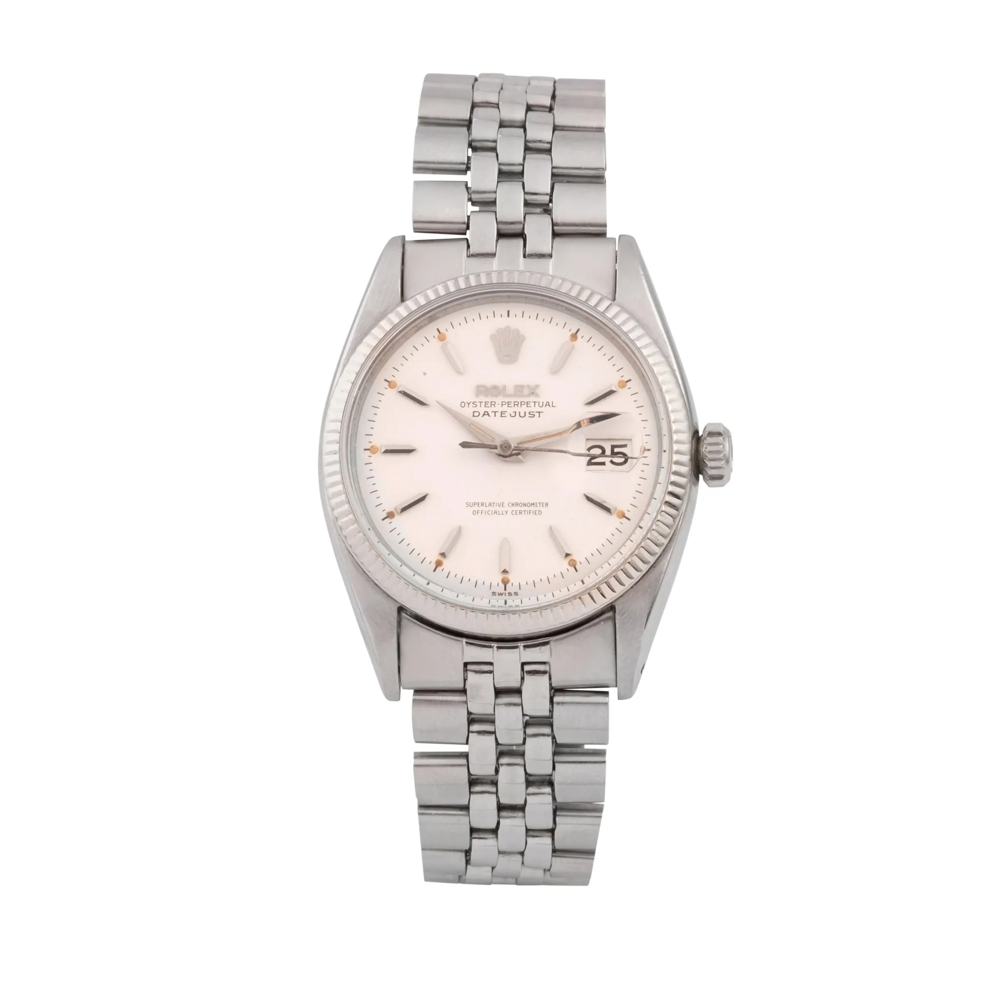 Rolex Datejust 36 6605 34.5mm Stainless steel Silver