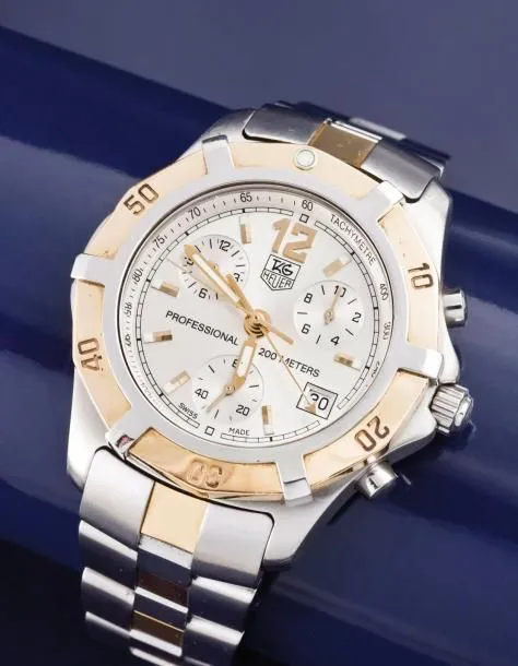 TAG Heuer Professional CN1151 40mm Yellow gold and Stainless steel Silver