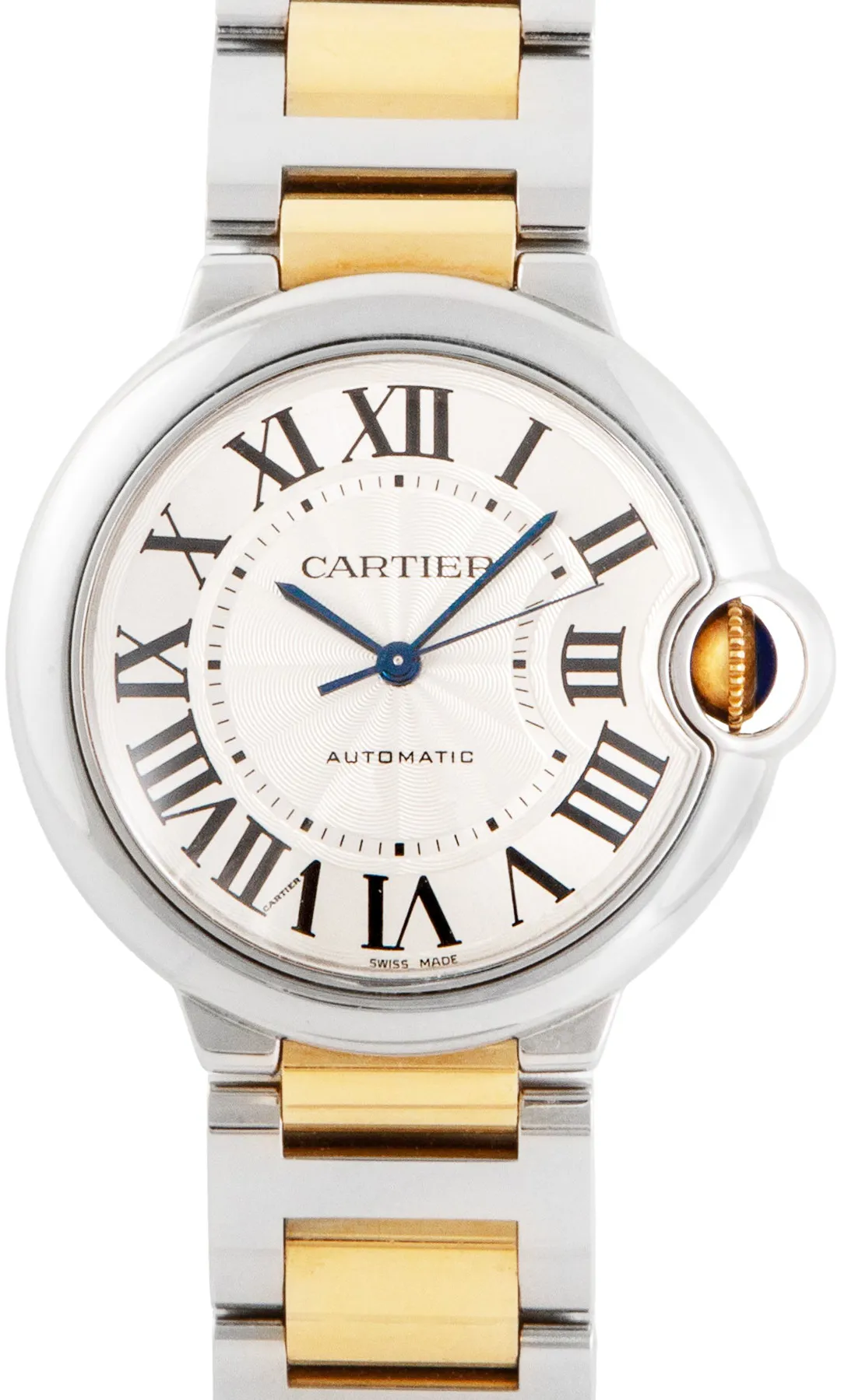 Cartier Ballon Bleu 3284 36mm Yellow gold Silver