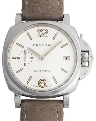 Panerai Luminor Due PAM 01043 38mm Stainless steel White