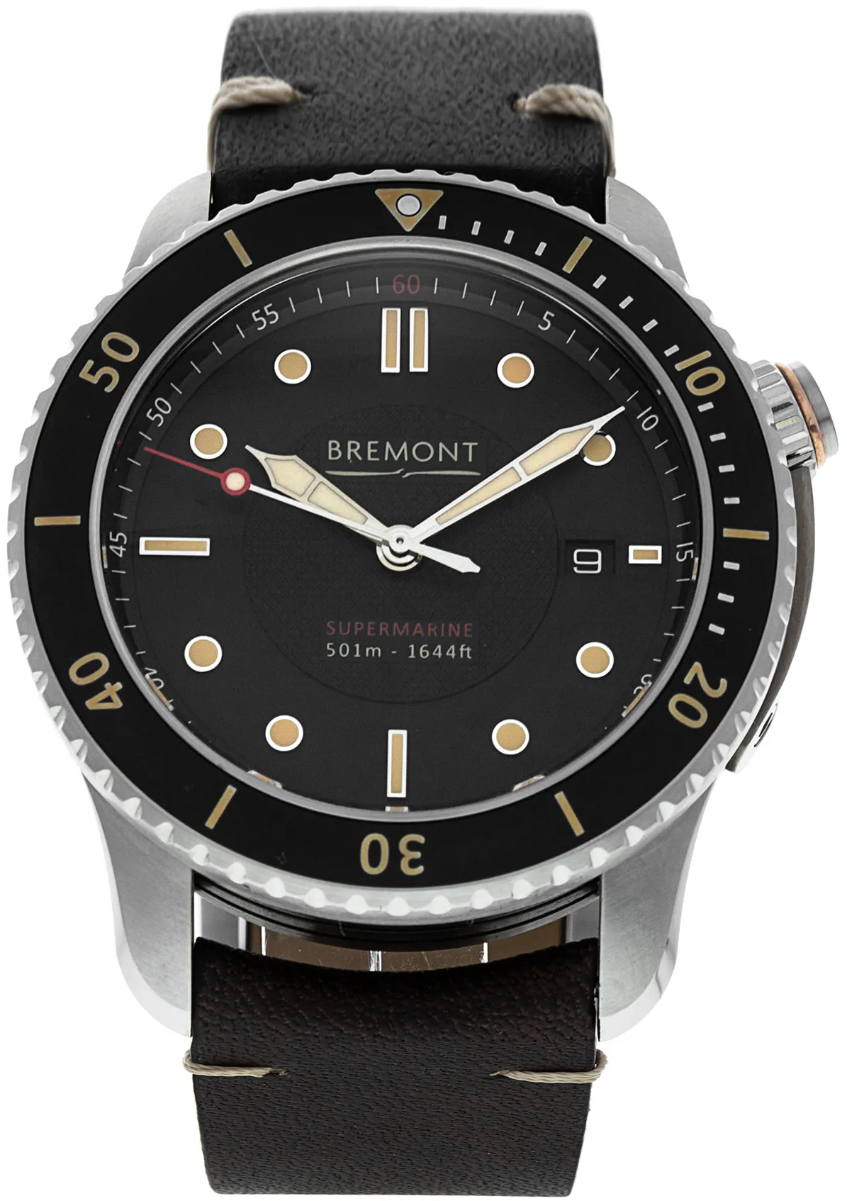 Bremont Supermarine S501/BK 43mm Stainless steel Black